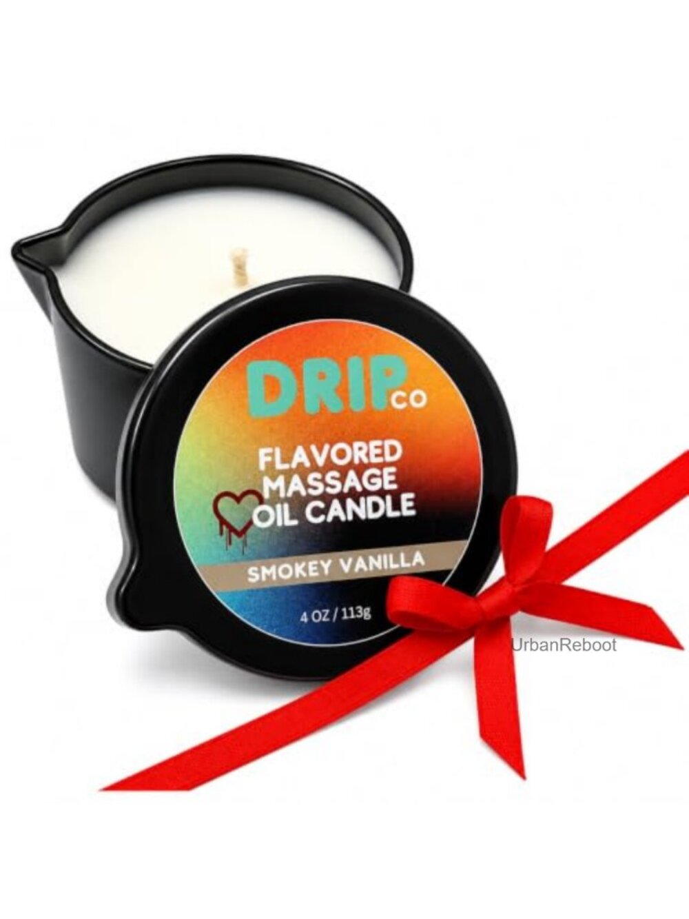 Massage Candle 4 oz Smokey Vanilla Aromatherapy Coconut Soy Wax Shea Butter